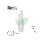 FRASCO CILÍNDRICO 360ML CRISTAL